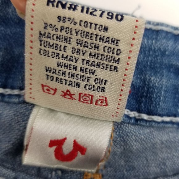 True Religion Light Wash Women's Boot Cut Denim Jeans Size 29 - Picture 13 of 13